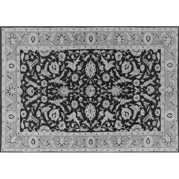 Charlton Home® Baeugris Gray/Black Rug Wayfair